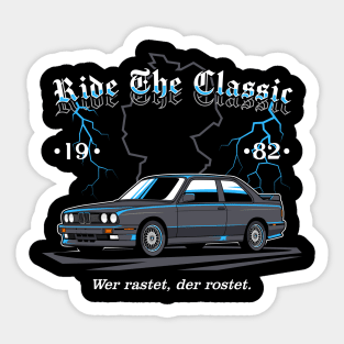 RIDE THE CLASSIC E30 Sticker